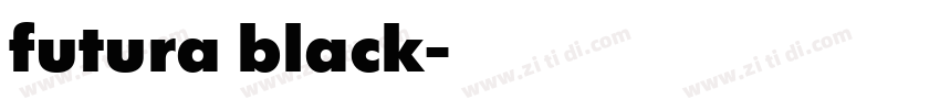 futura black字体转换